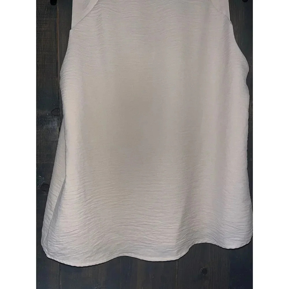 Cream Tank Top With Knot Strap Detail Size M B13 - Picture 6 of 6